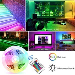 16.4 FT MULTICOLOR DURABLE LED STRIP LIGHT NEW BOX